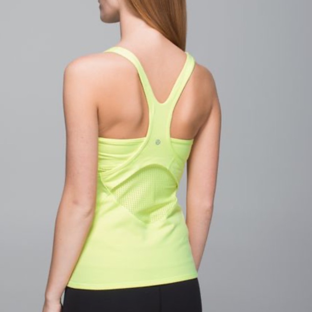 Lululemon Athletica Yellow Tank Top